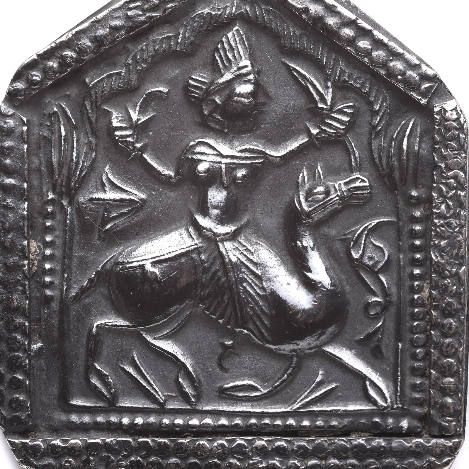 Tribal Silver Bhumiya Raj Amulet - 19th Century - Image 2