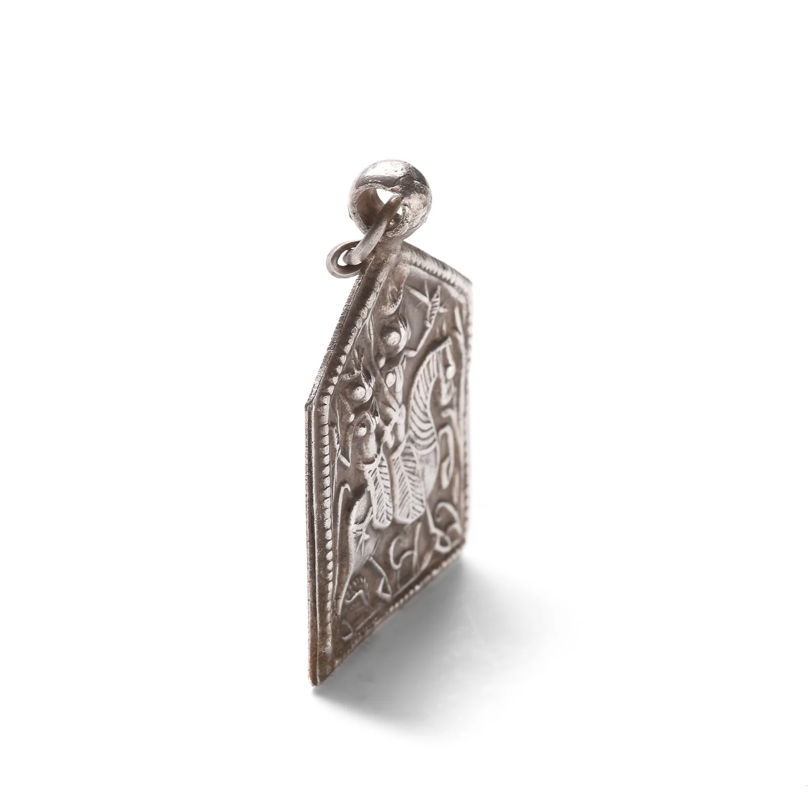 Tribal Silver Bhumiya Raj Amulet - 19th Century - Image 2