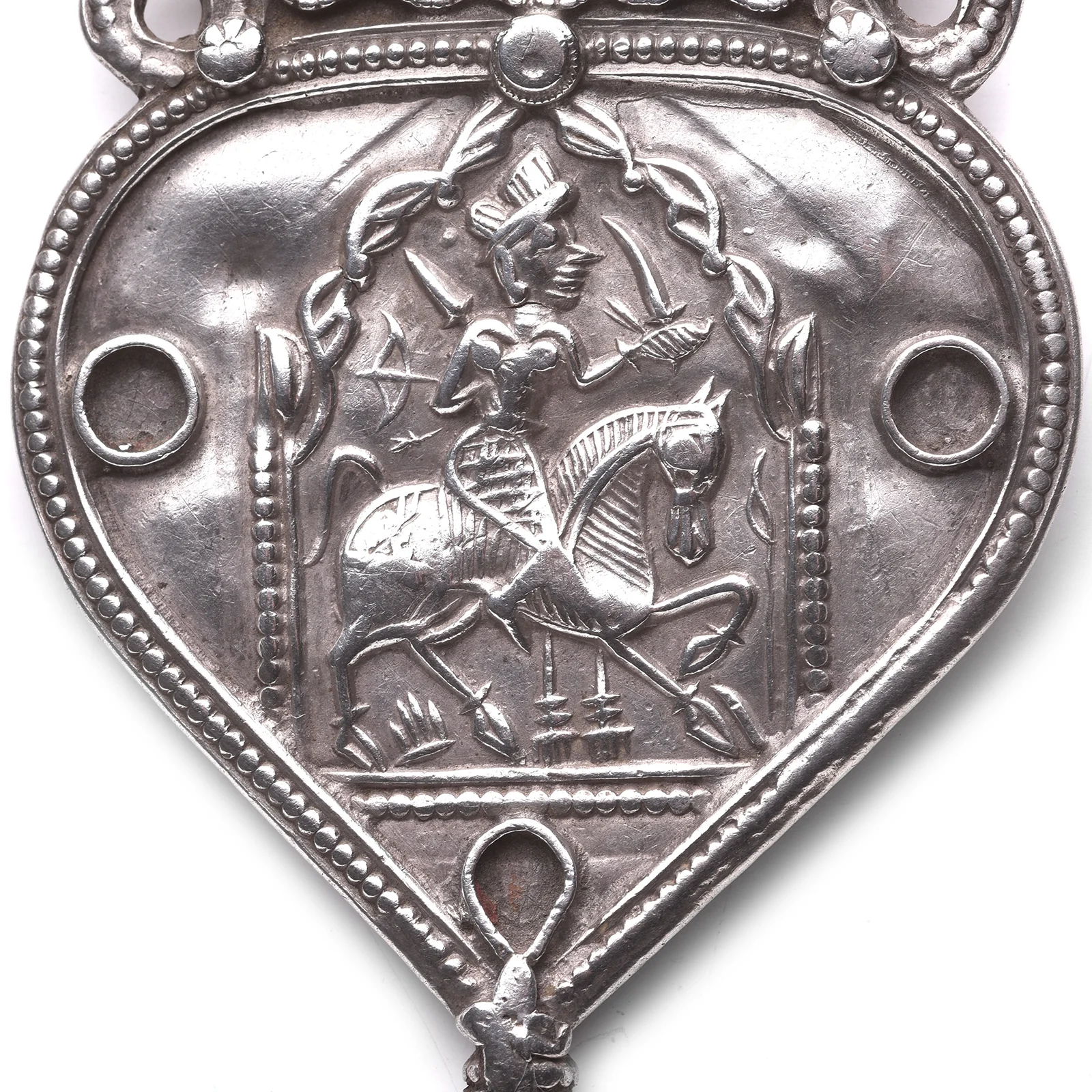 Tribal Silver Bhumiya Raj Amulet - 19th Century - Image 2