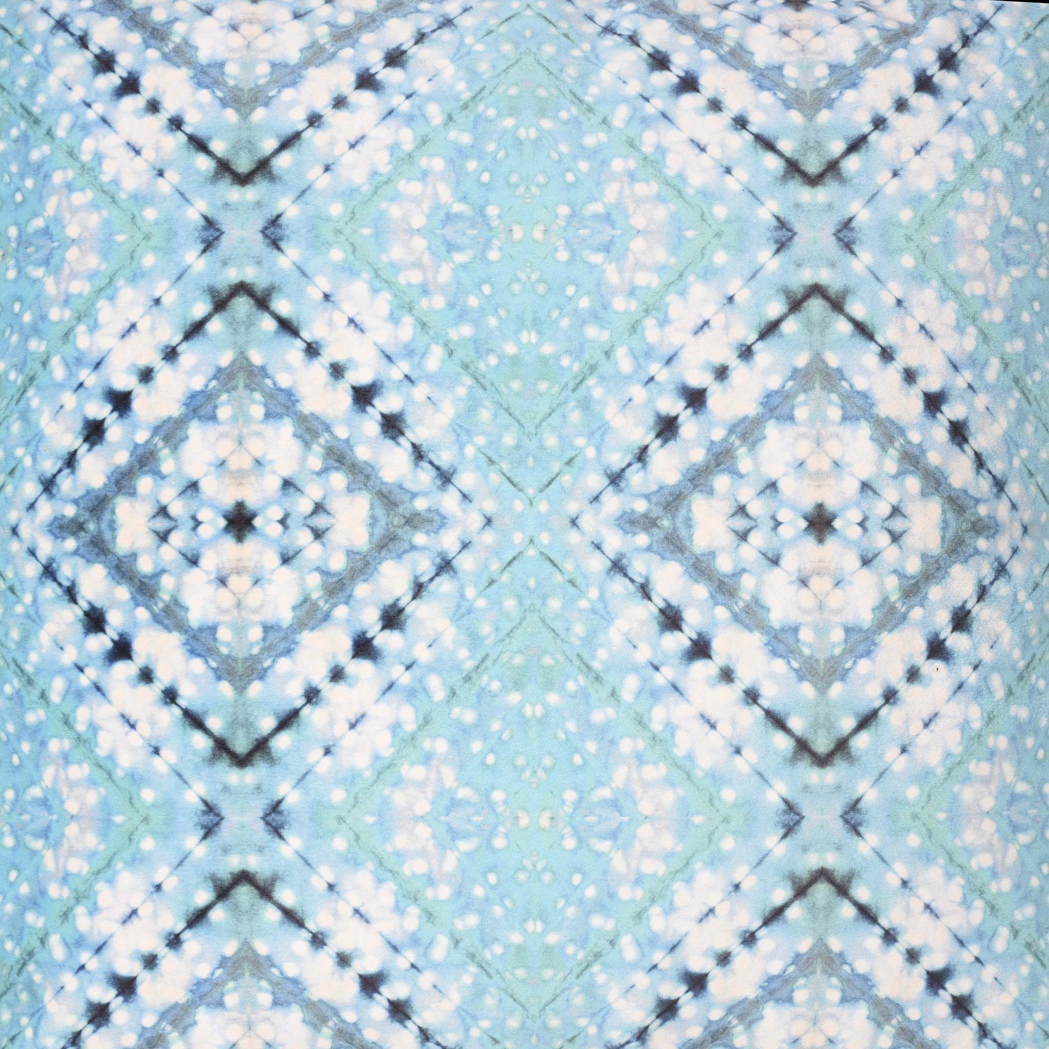 Turquoise velvet Cushion by Tatie Lou & Pad - Image 2