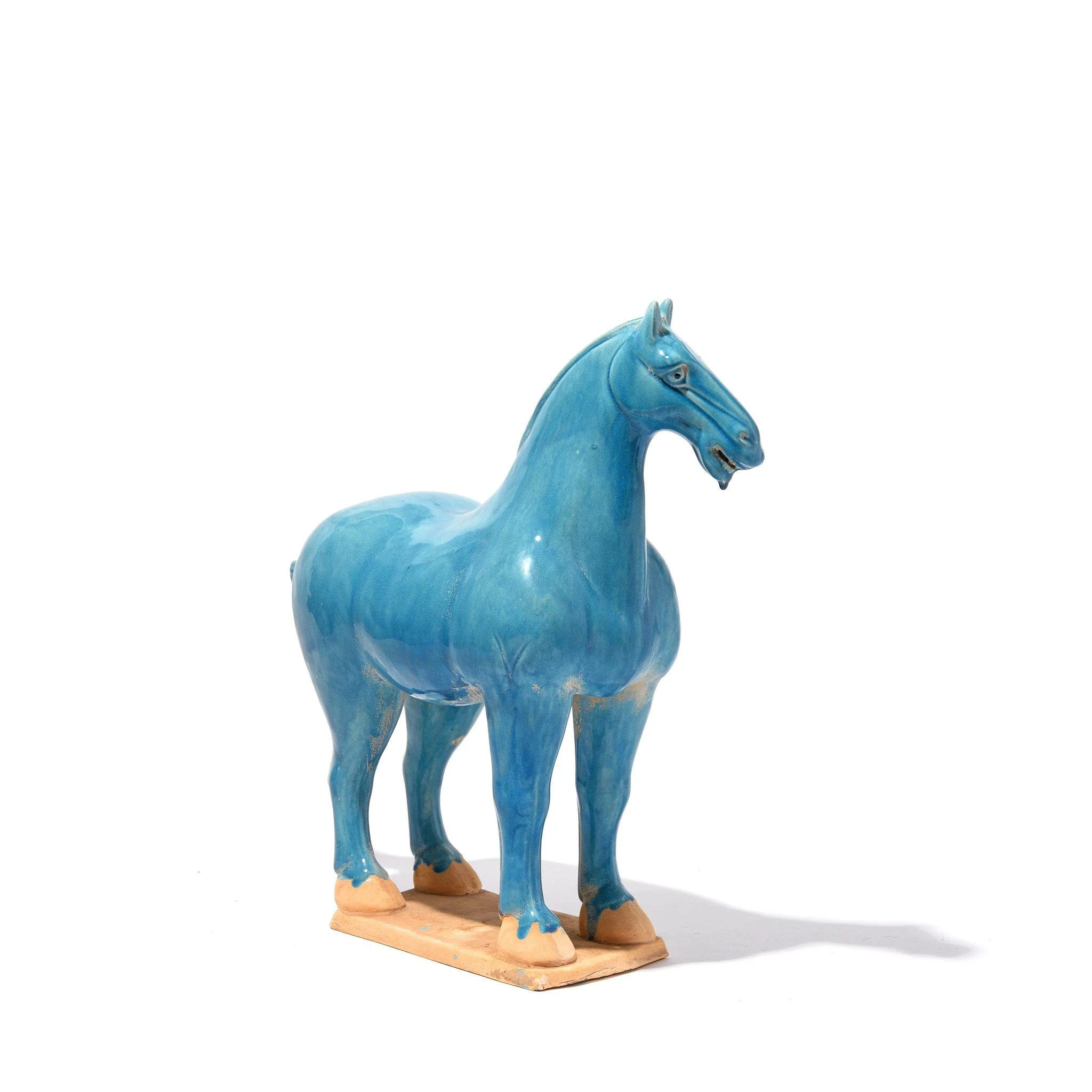 Turquoise Glazed Terracotta Tang Horse Statue - Image 6