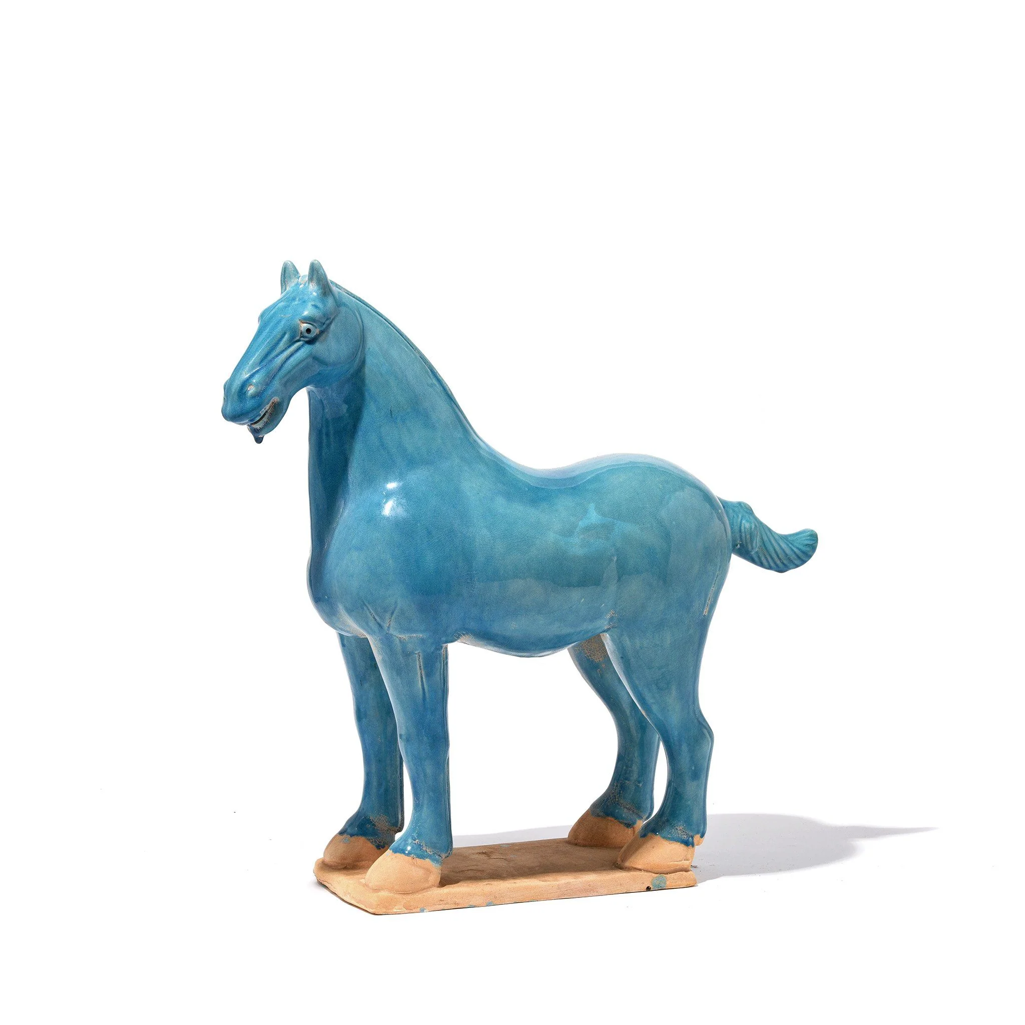 Turquoise Glazed Terracotta Tang Horse Statue - Image 7