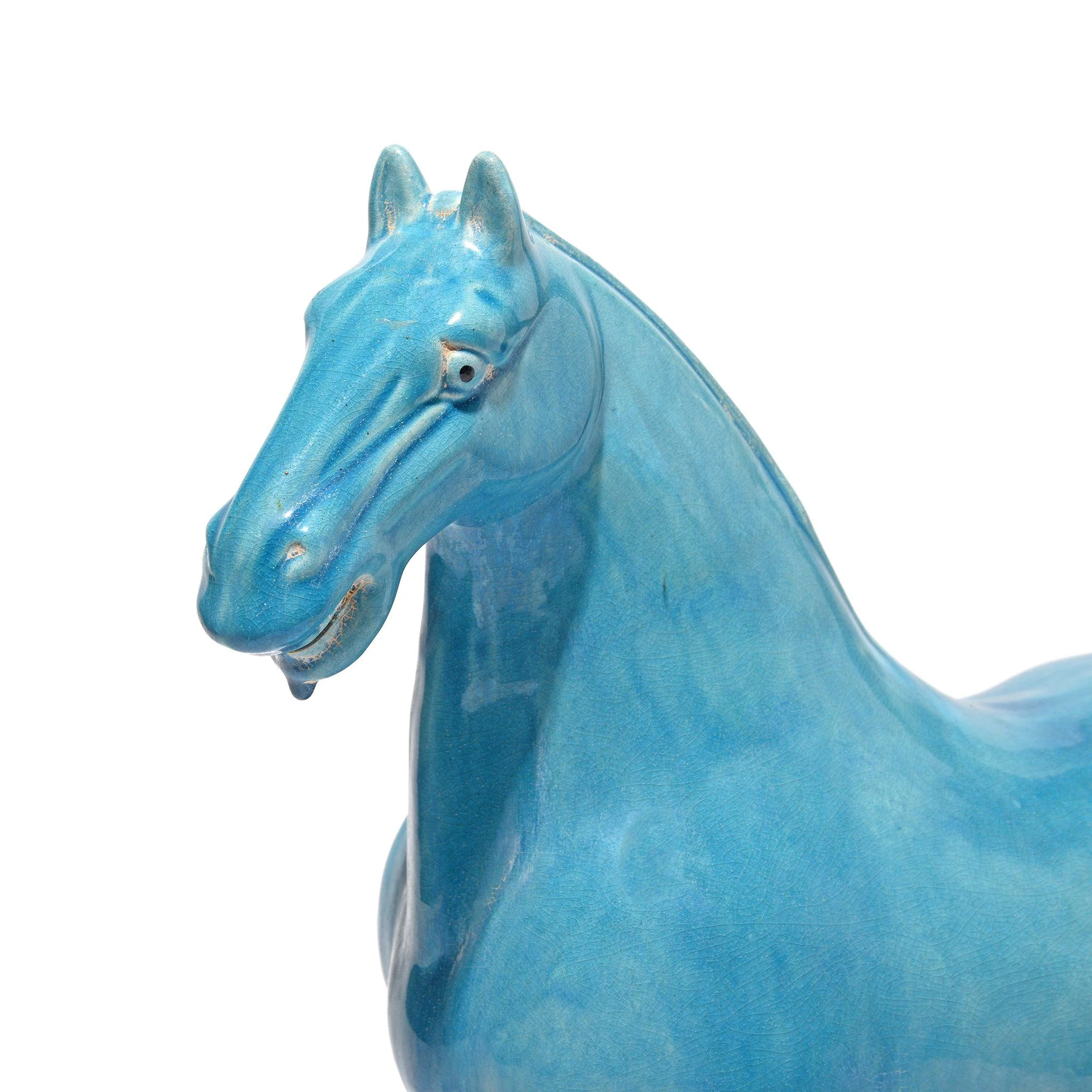 Turquoise Glazed Terracotta Tang Horse Statue - Image 8