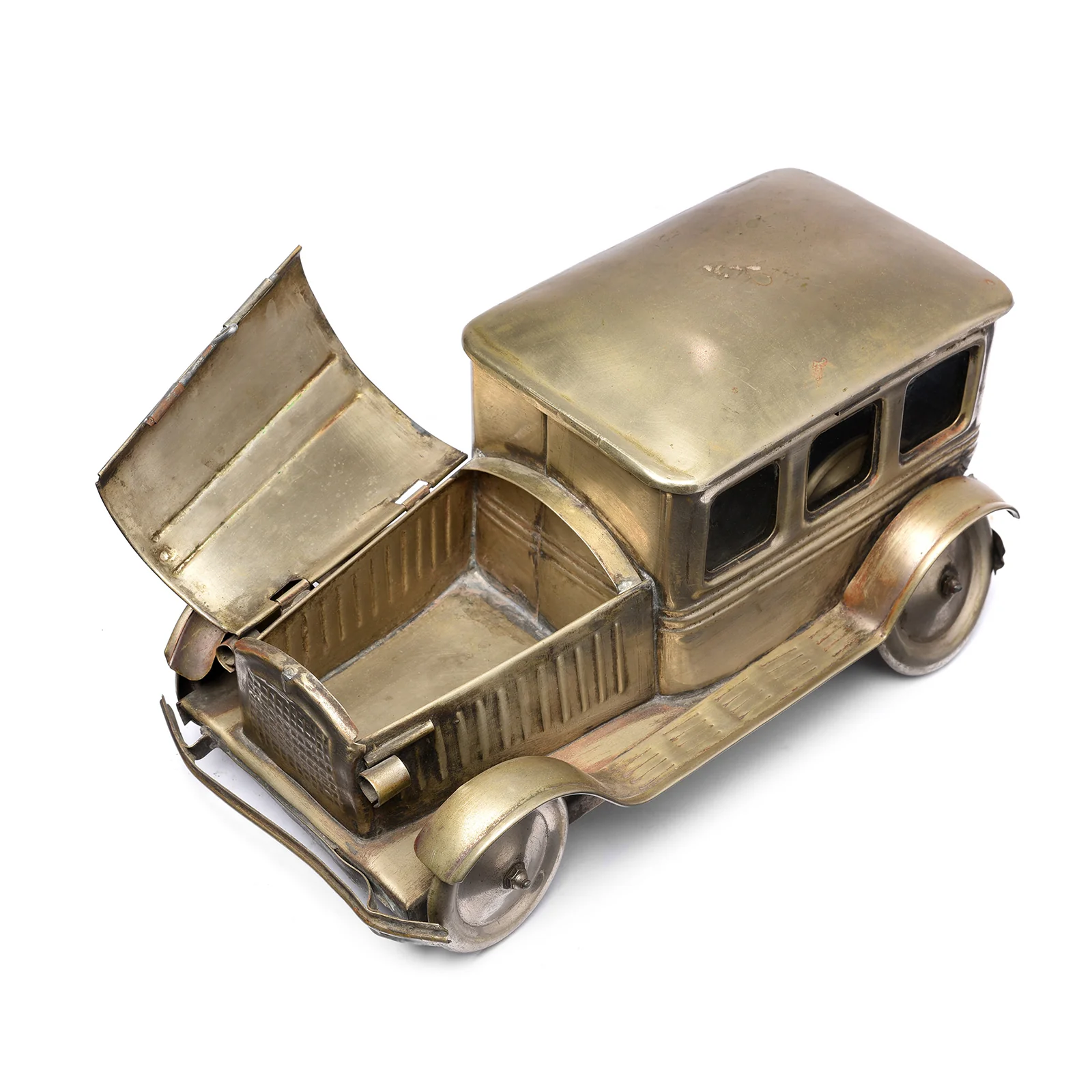 Vintage Brass Chevrolet Paan Box - Ca 1930 - Image 2