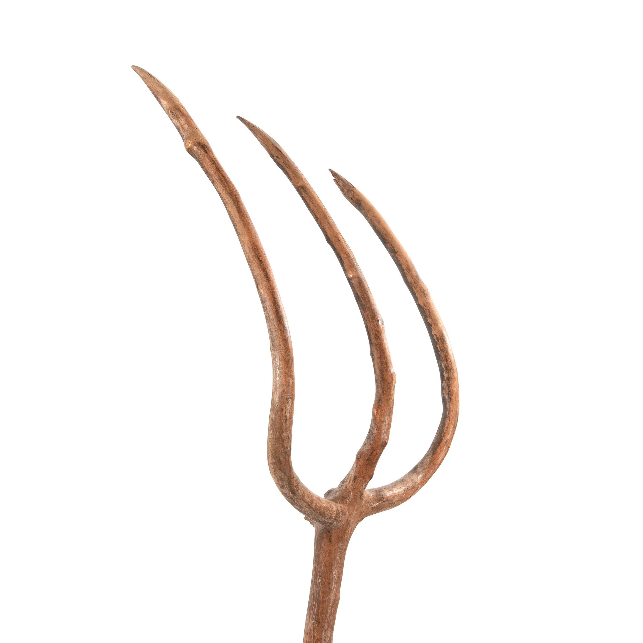 Vintage Chinese Farmers Willow Pitchfork - Ca 1940 - Image 3