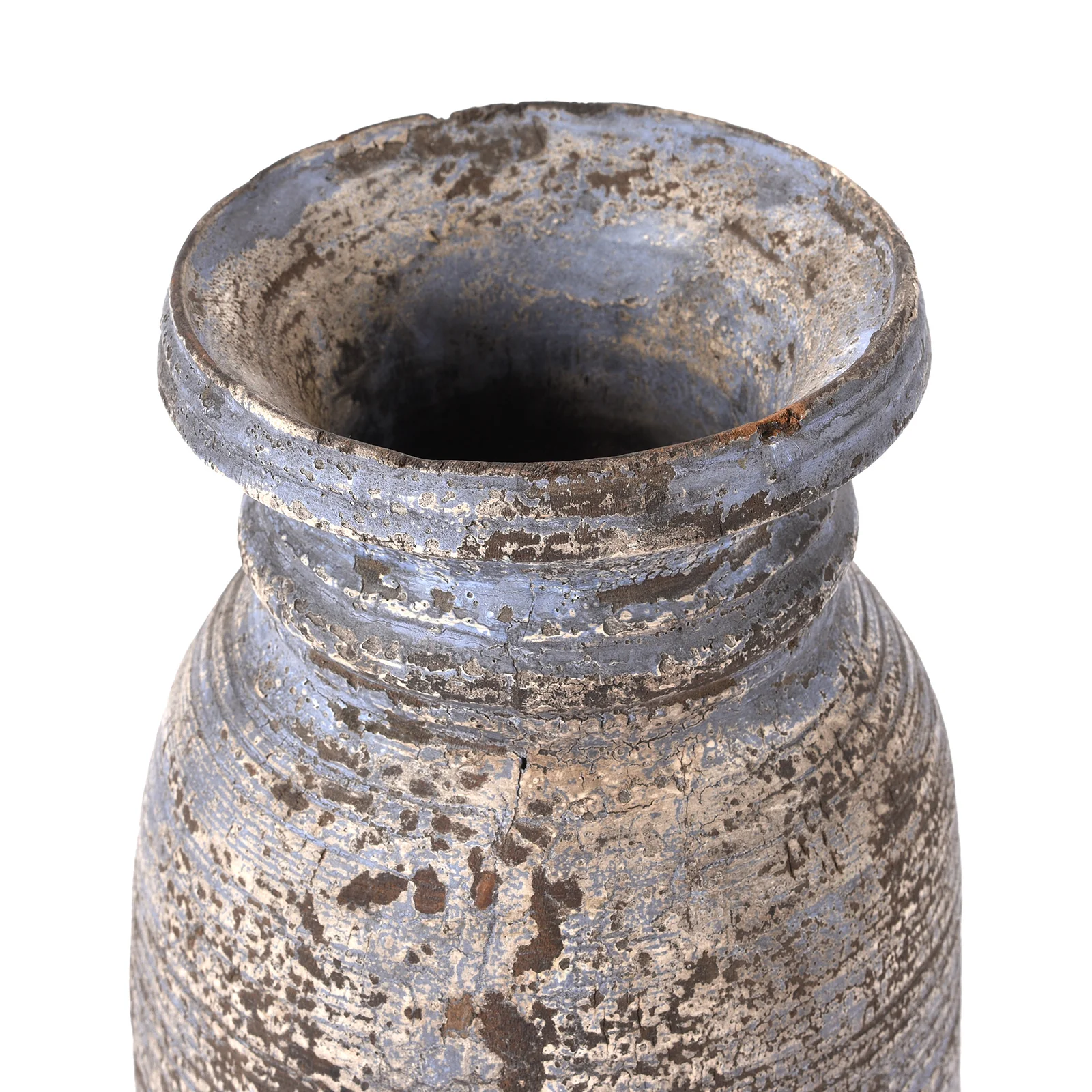 Vintage Painted Wood Pot From Kullu - Ca 1950'S - Image 5