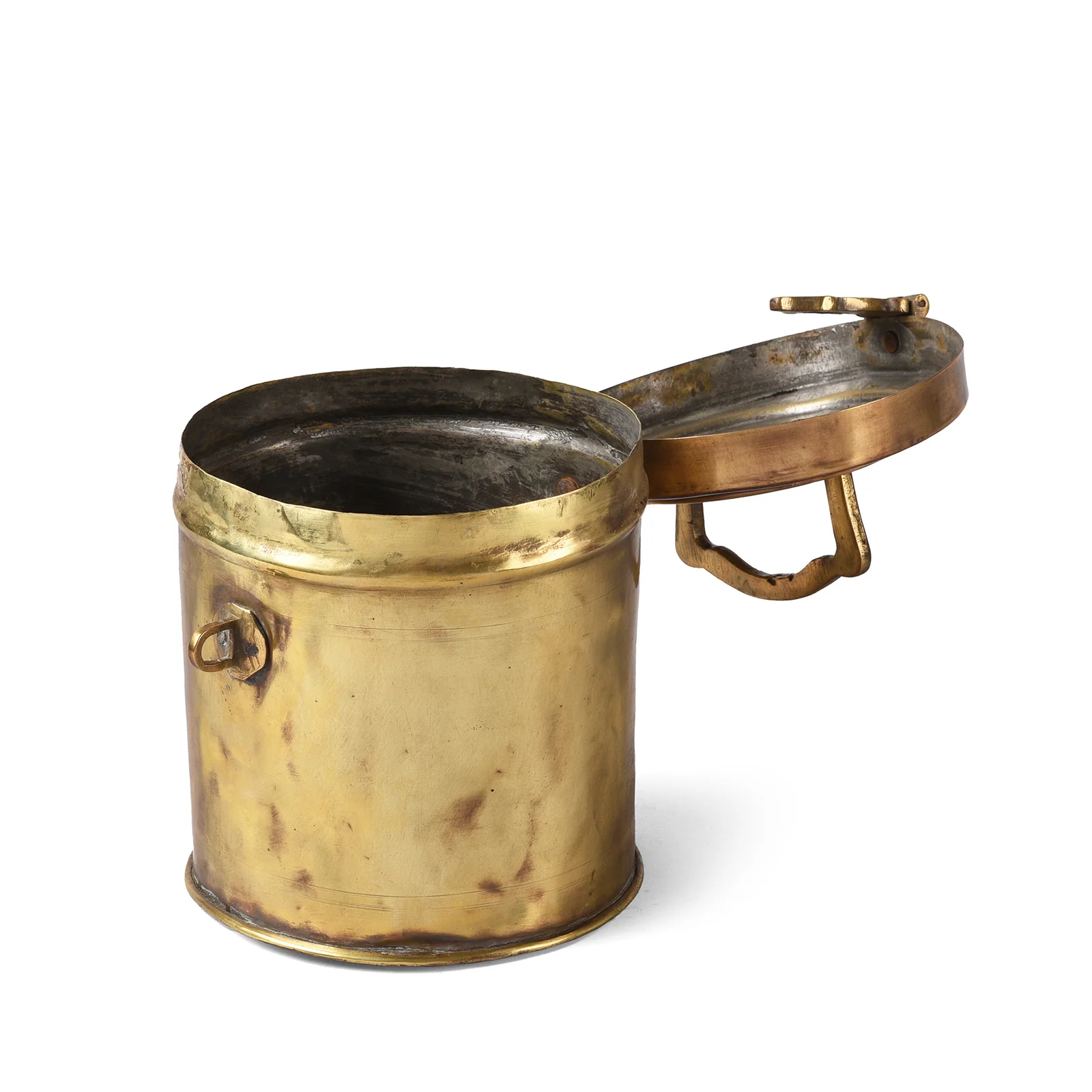 Vintage Indian Brass Food Caddy From Bombay - Ca 1920 - Image 6