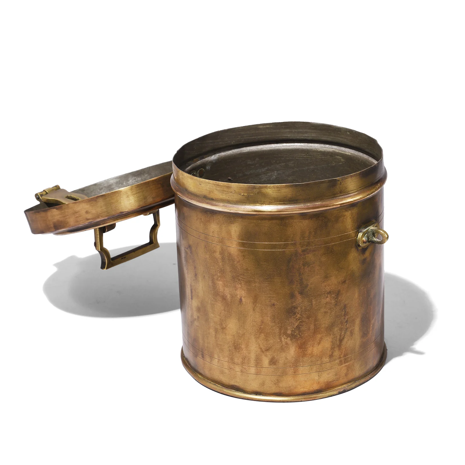 Vintage Indian Brass Food Caddy - Ca 1920 - Image 5
