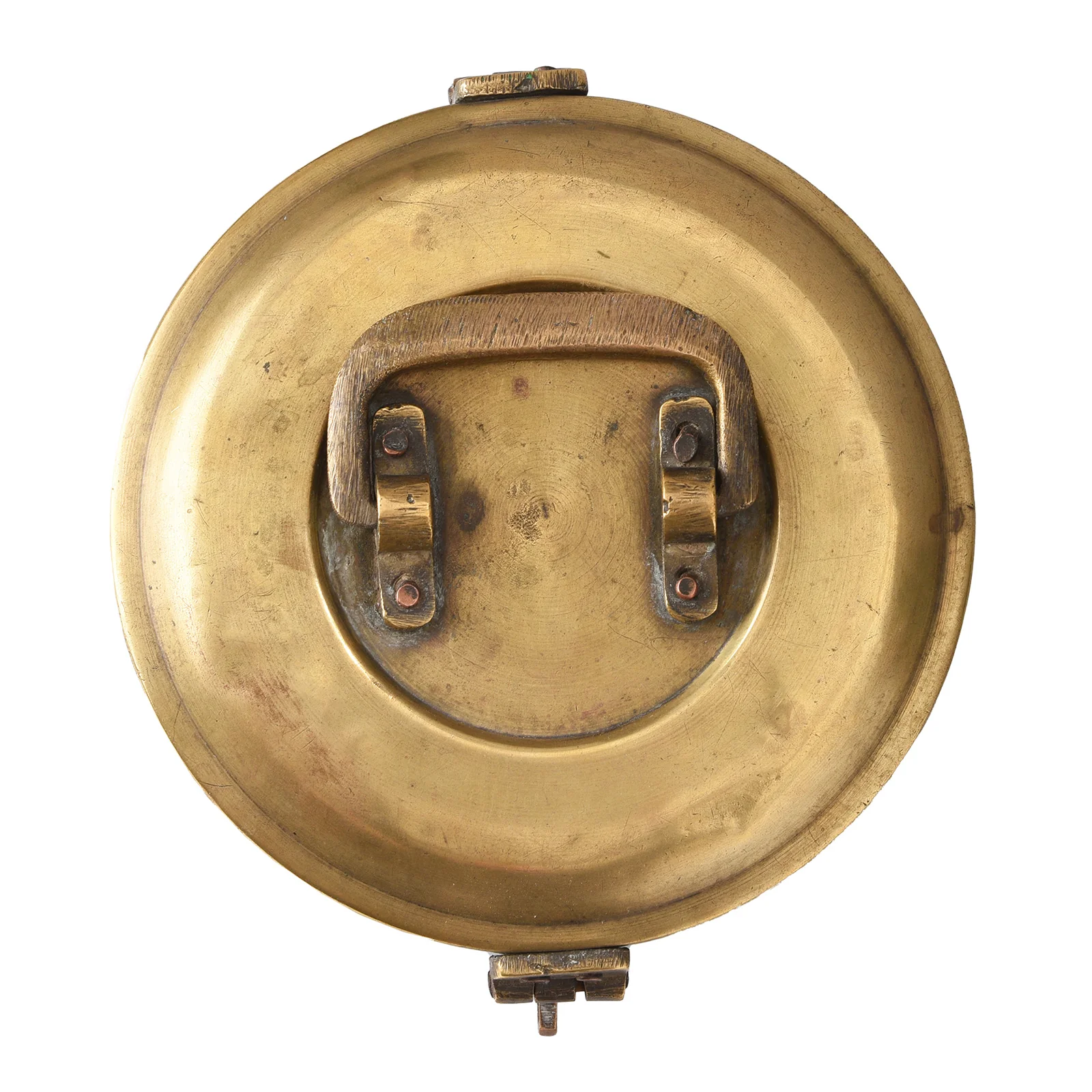 Vintage Indian Brass Food Caddy - Ca 1920 - Image 5