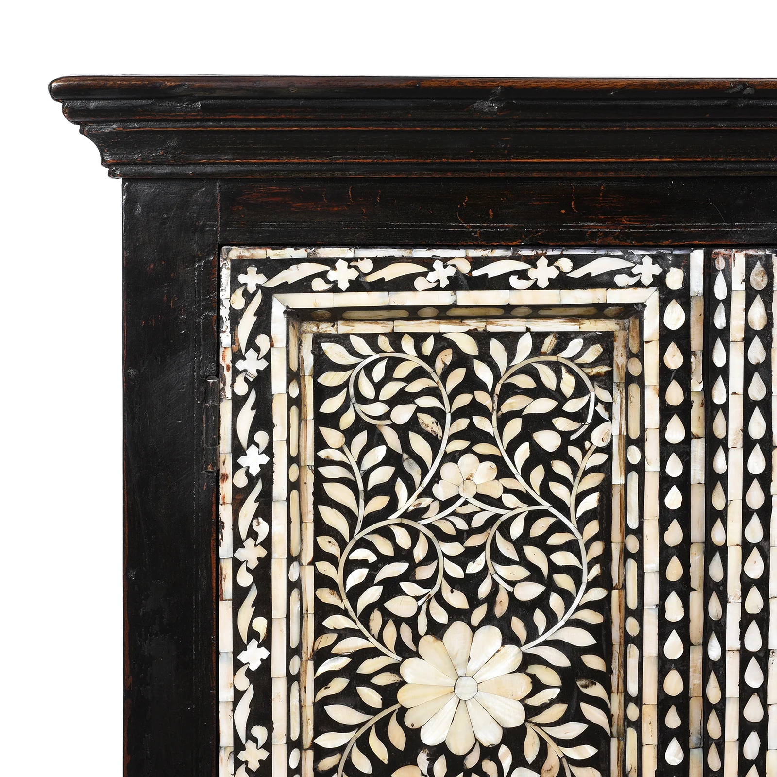 Vintage Mother of Pearl Inlay Side Cabinet - Image 3
