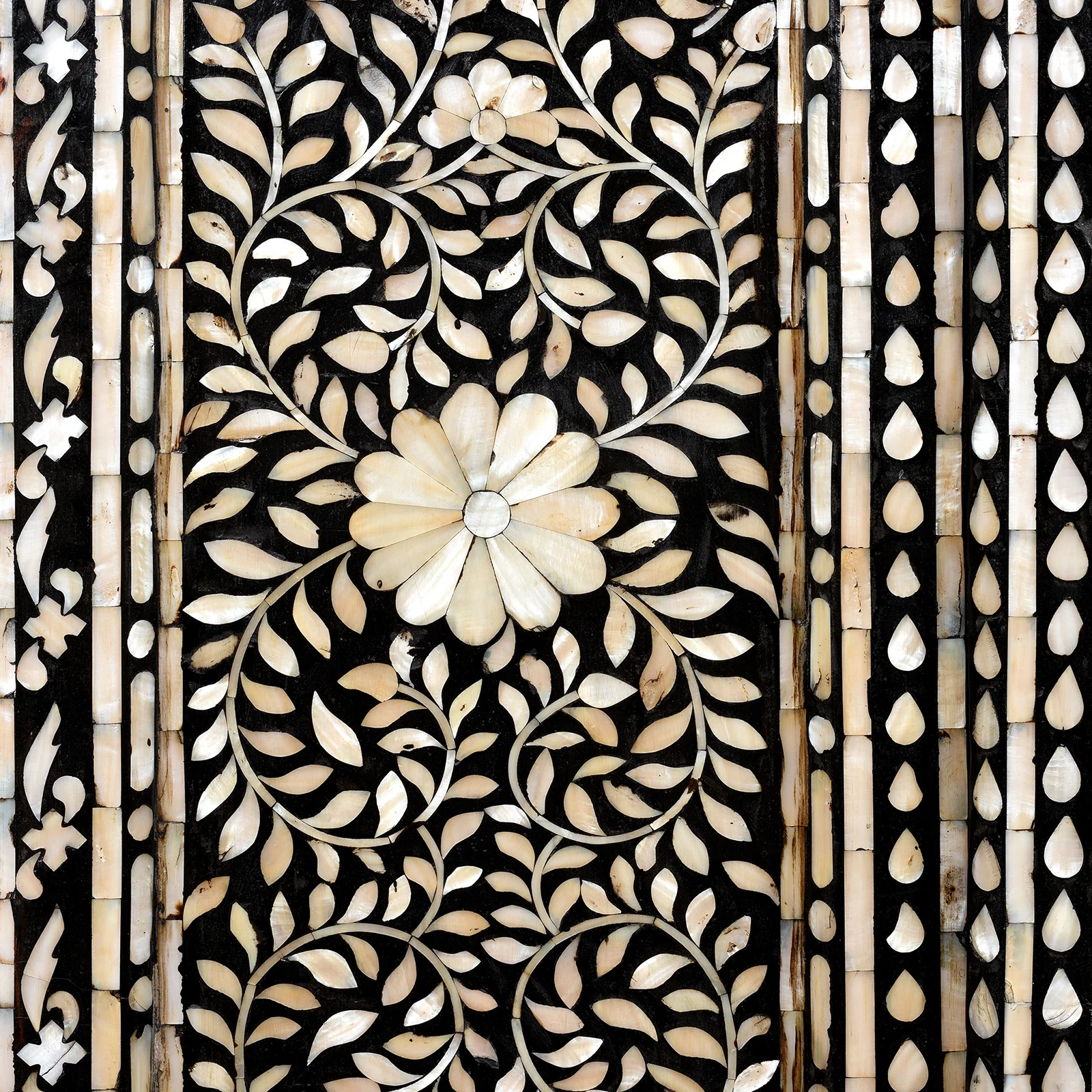 Vintage Mother of Pearl Inlay Side Cabinet - Image 6