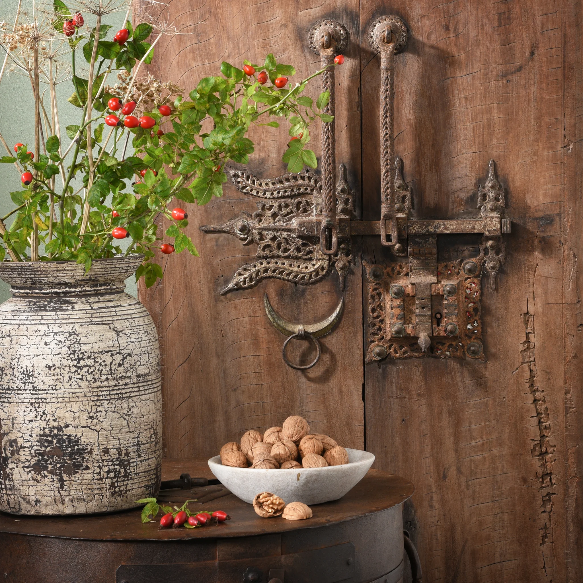 Vintage Painted Pot From Kullu - 1950's - Image 2