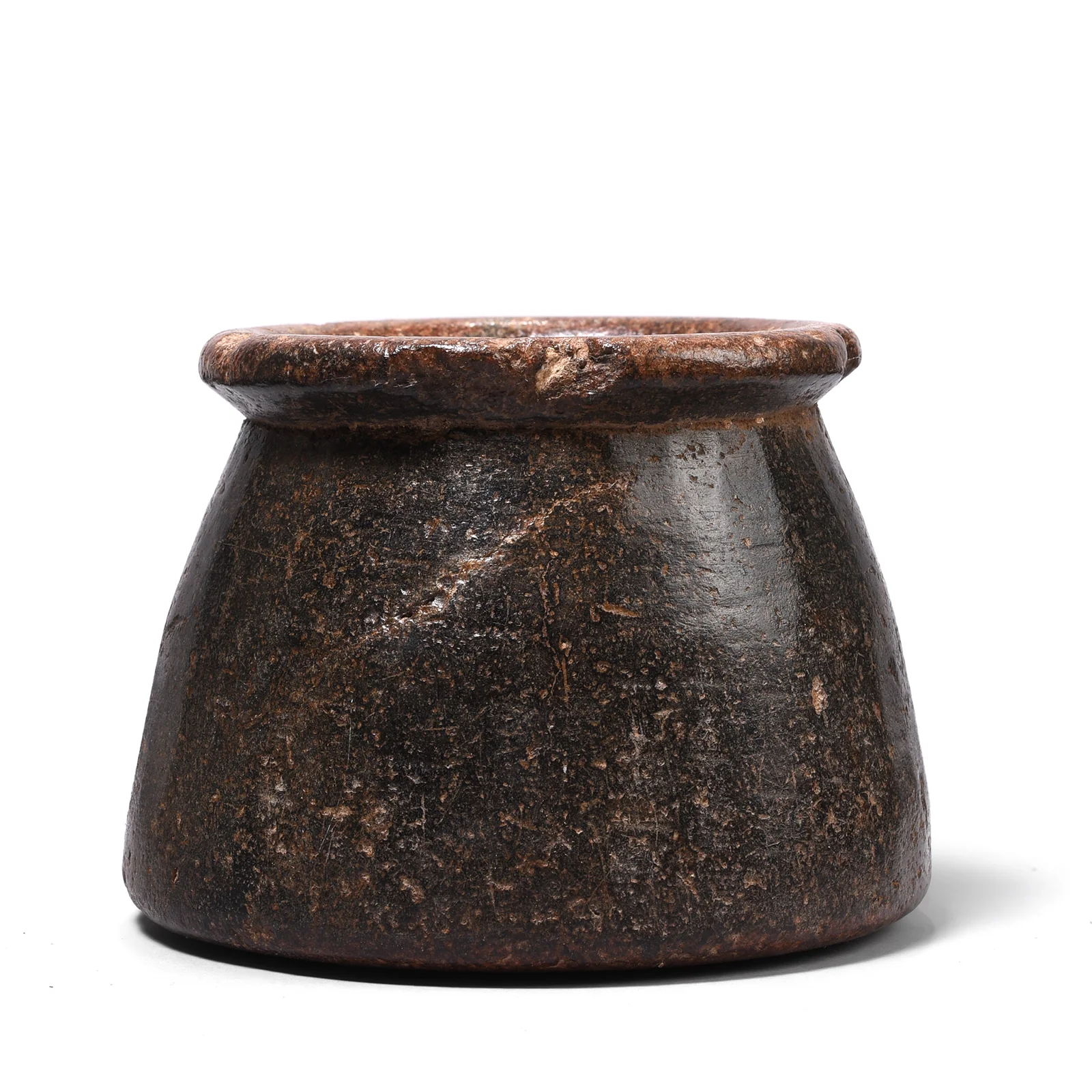 Vintage Indian Stone Plant Pot - Ca 1920's - Image 3