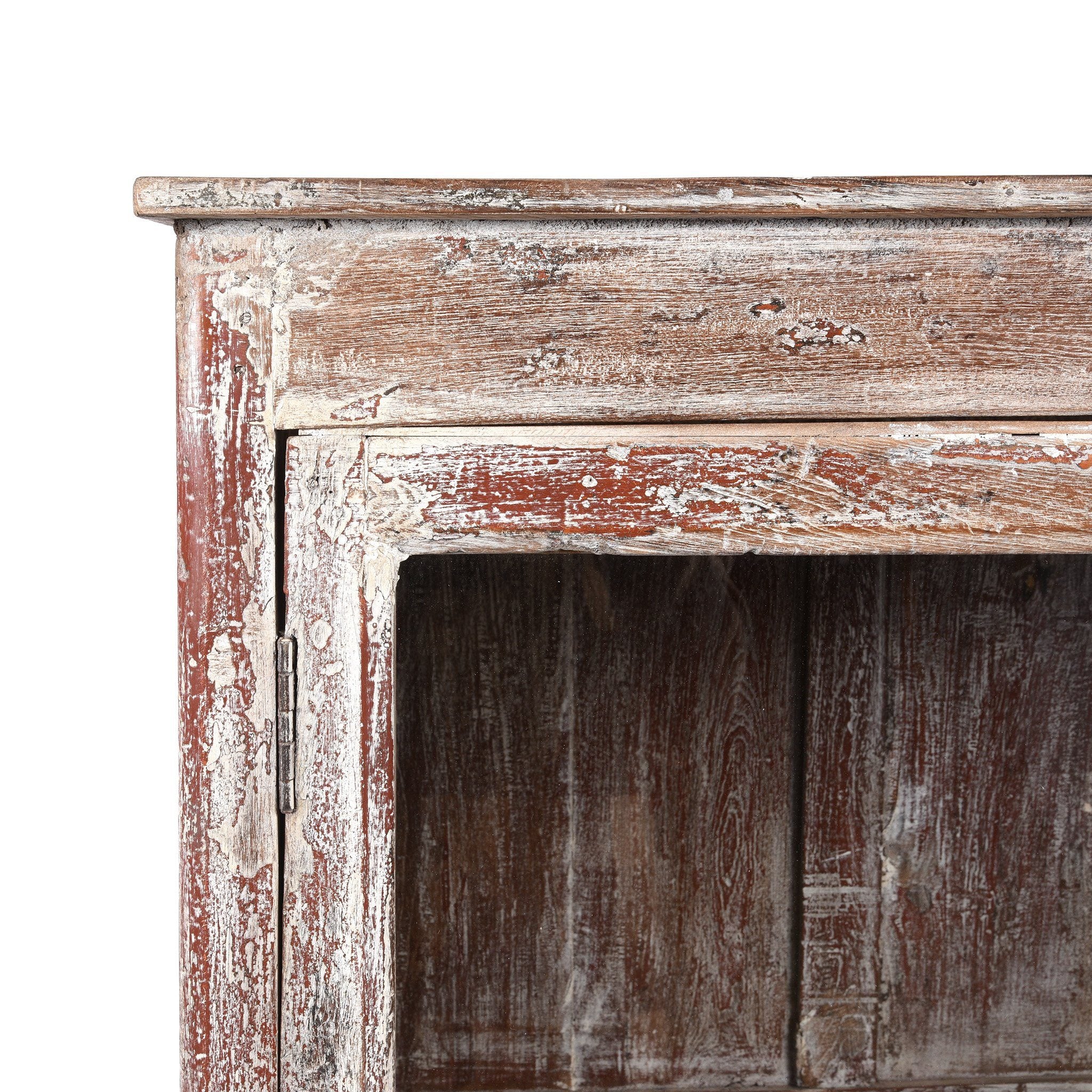 Vintage White Painted Display Cabinet - Ca 1920 - Image 8