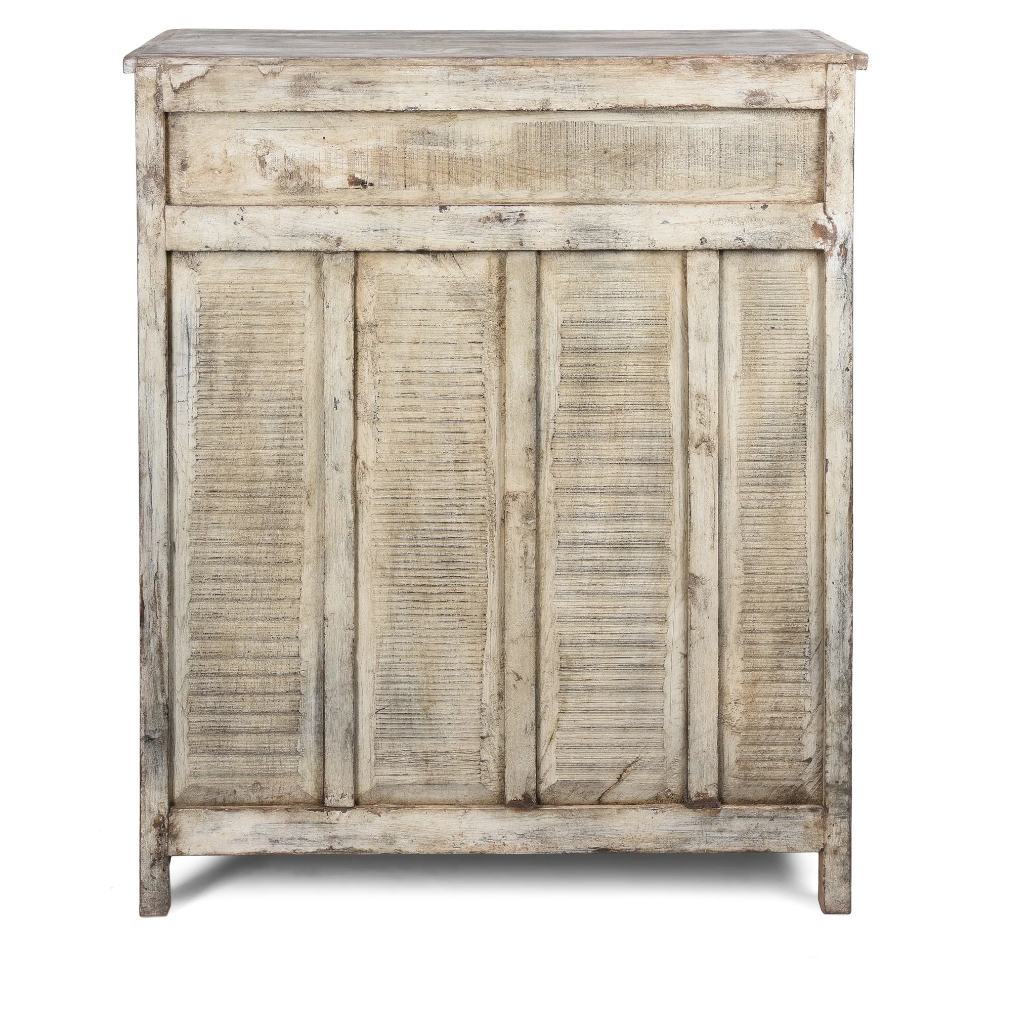Vintage Painted Indian Kitchen Cabinet From Gujarat - Ca 1920 - Image 5