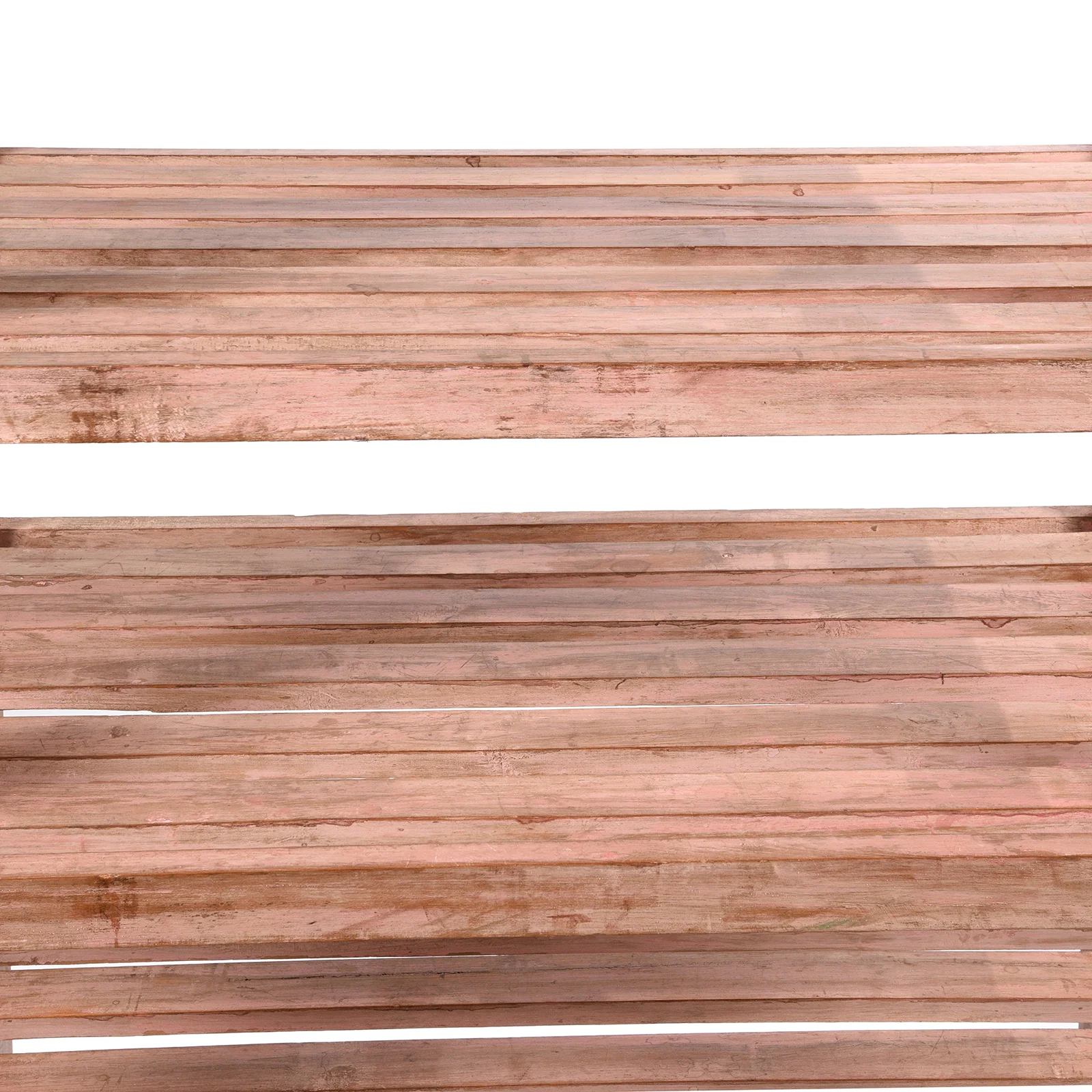 Vintage Painted Pink Indian Teak Shelf - Ca 1930 - Image 3