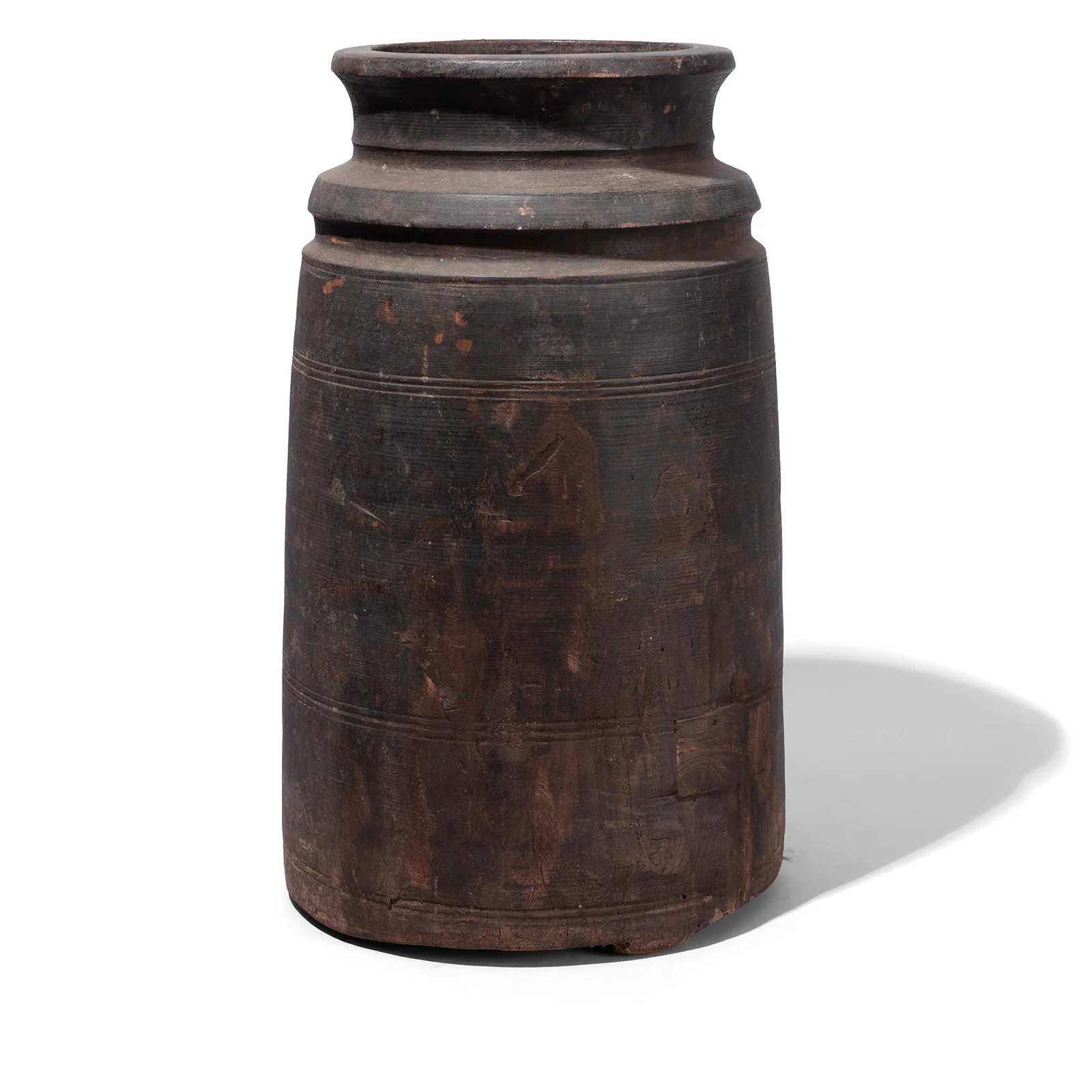 Old Wooden Milk Pots From Himachal Pradesh - Image 6