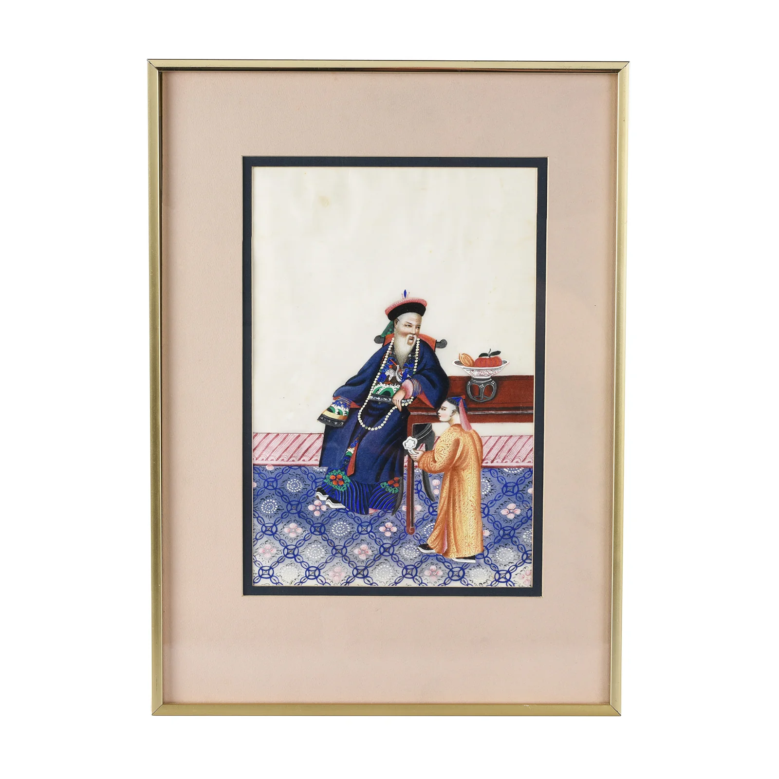 Chinese Watercolour Painting On Pith Paper - 19th Century
