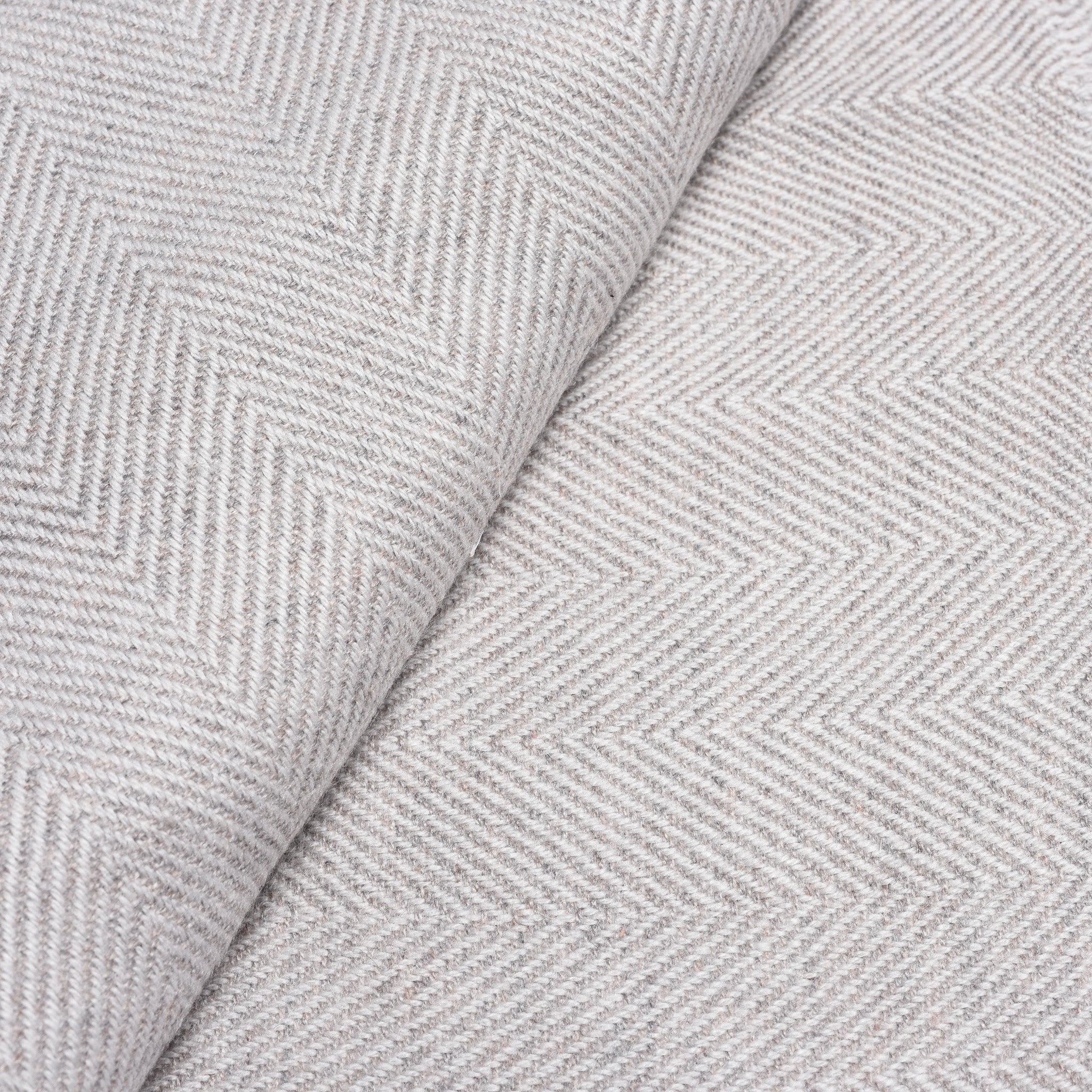 Wool Herringbone Throw from Kashmir - Image 4