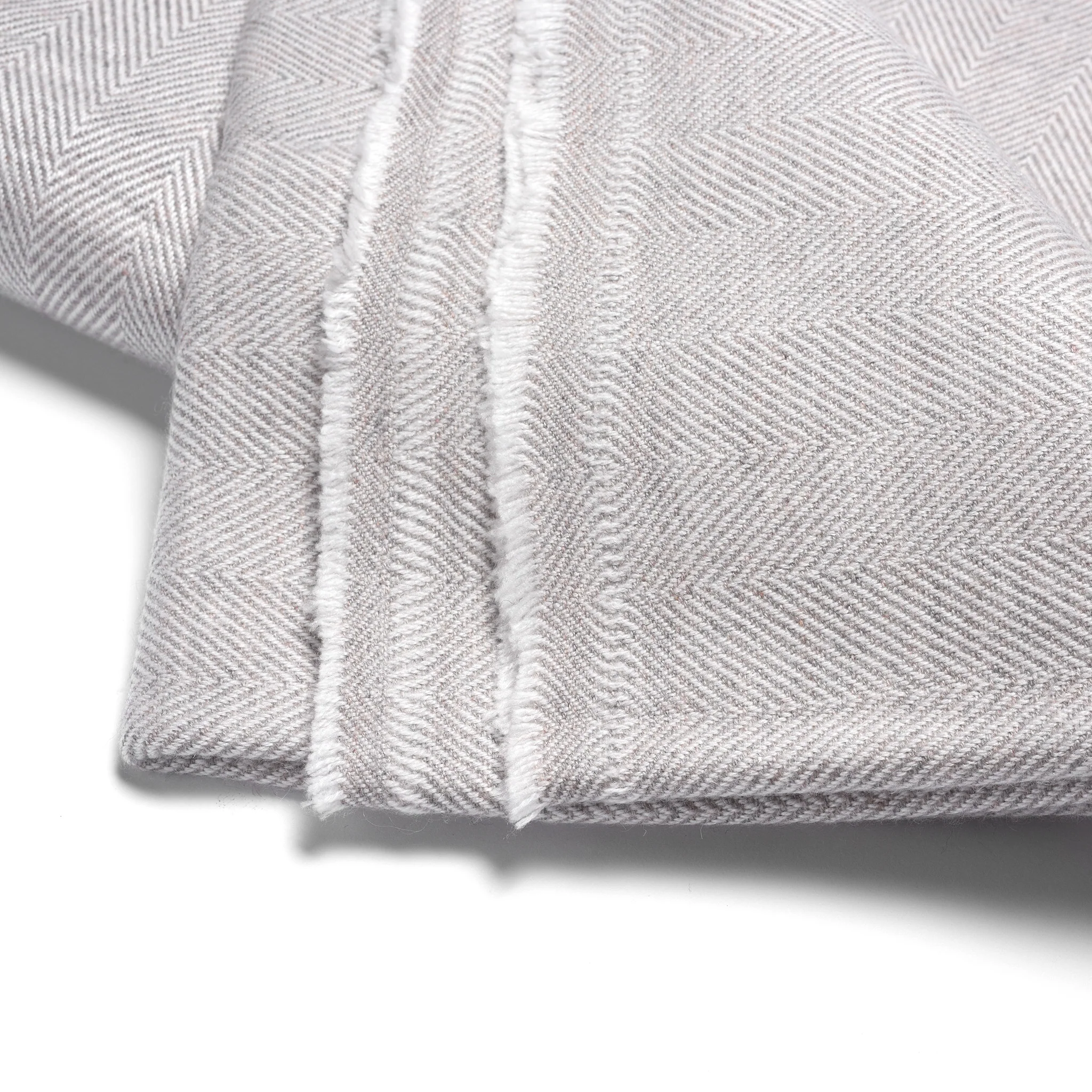 Wool Herringbone Throw from Kashmir - Image 6