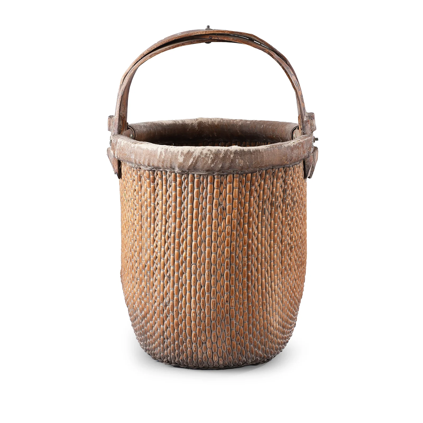 Woven Willow Farmers Vegetable Basket - 1940 - Image 3