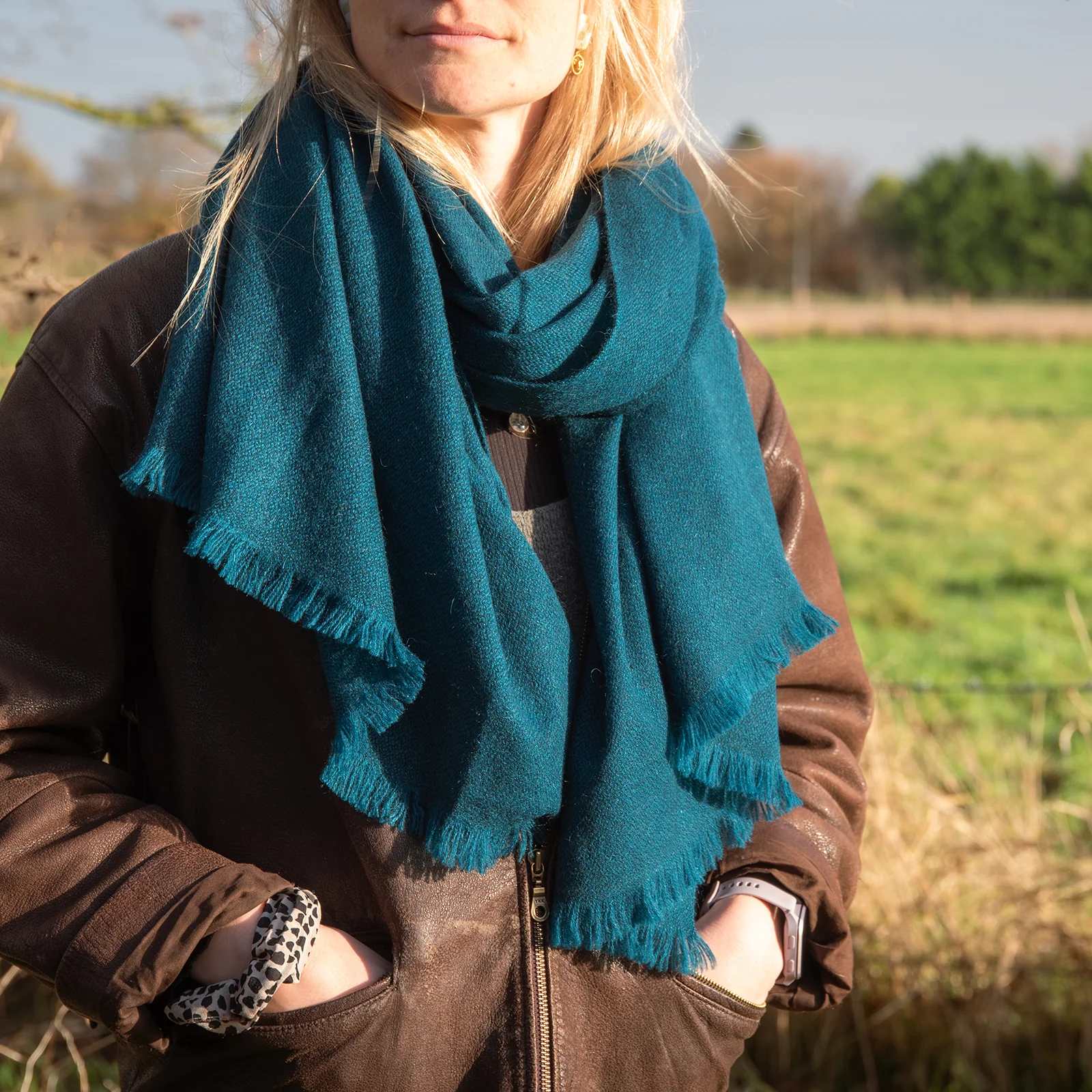 Yak Fringe Scarf by Cosi - Choice of 3 Colours - Image 7