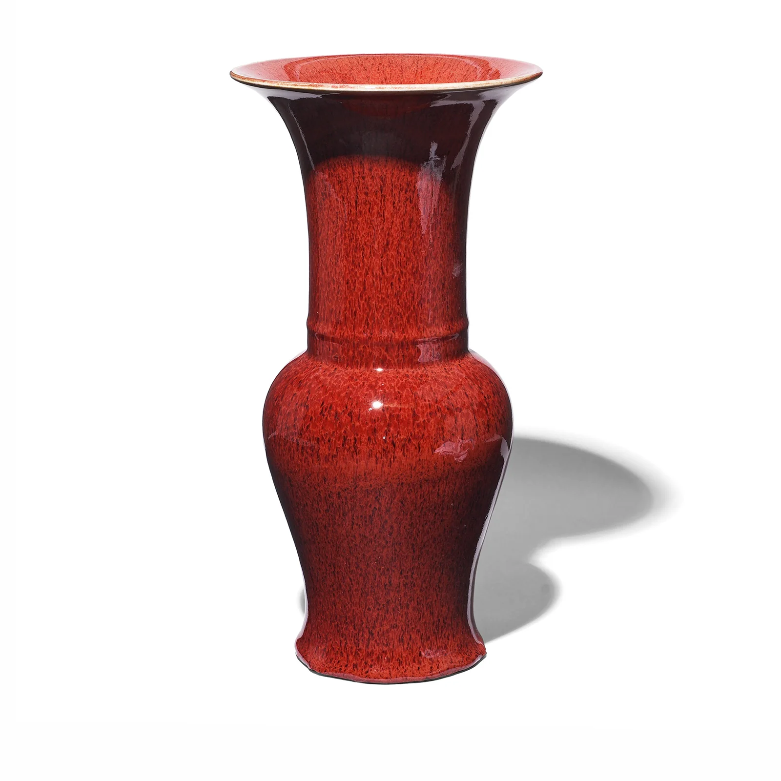 Sang De Boeuf Porcelain Gu Vase