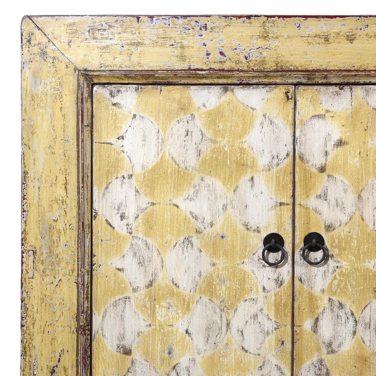 Painted 6 Door Mongolian Sideboard - Image 2