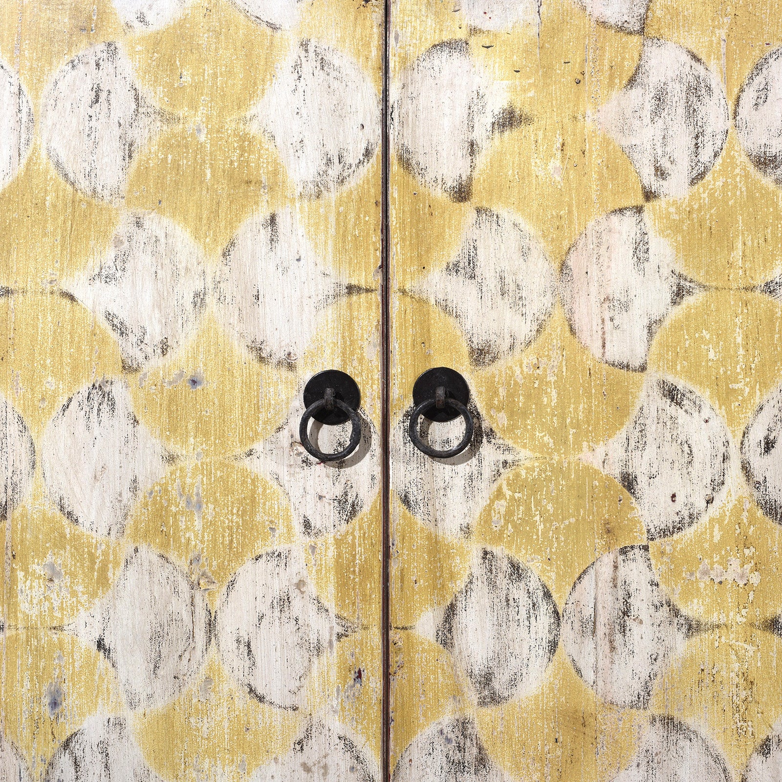 Painted 6 Door Mongolian Sideboard - Image 6