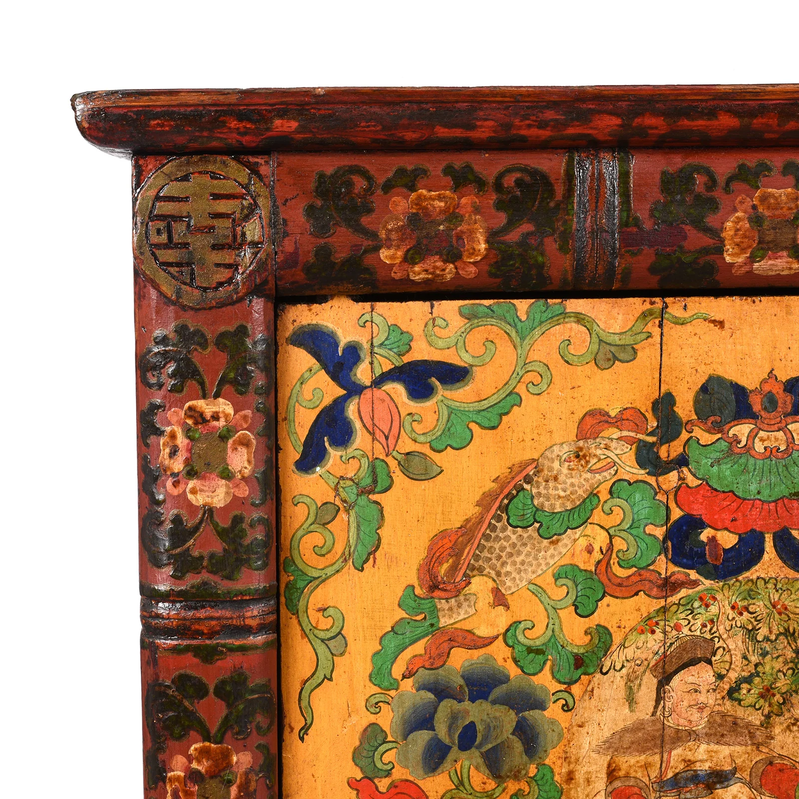 Painted Tibetan Altar Cabinet - Late 19th Century - Image 2