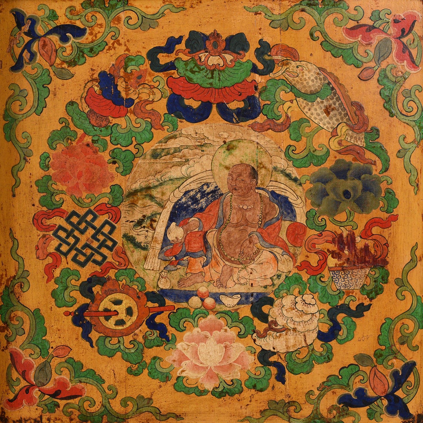 Painted Tibetan Altar Cabinet - Late 19th Century - Image 6